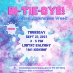 Bi-Tie-Dye! on September 21, 2023